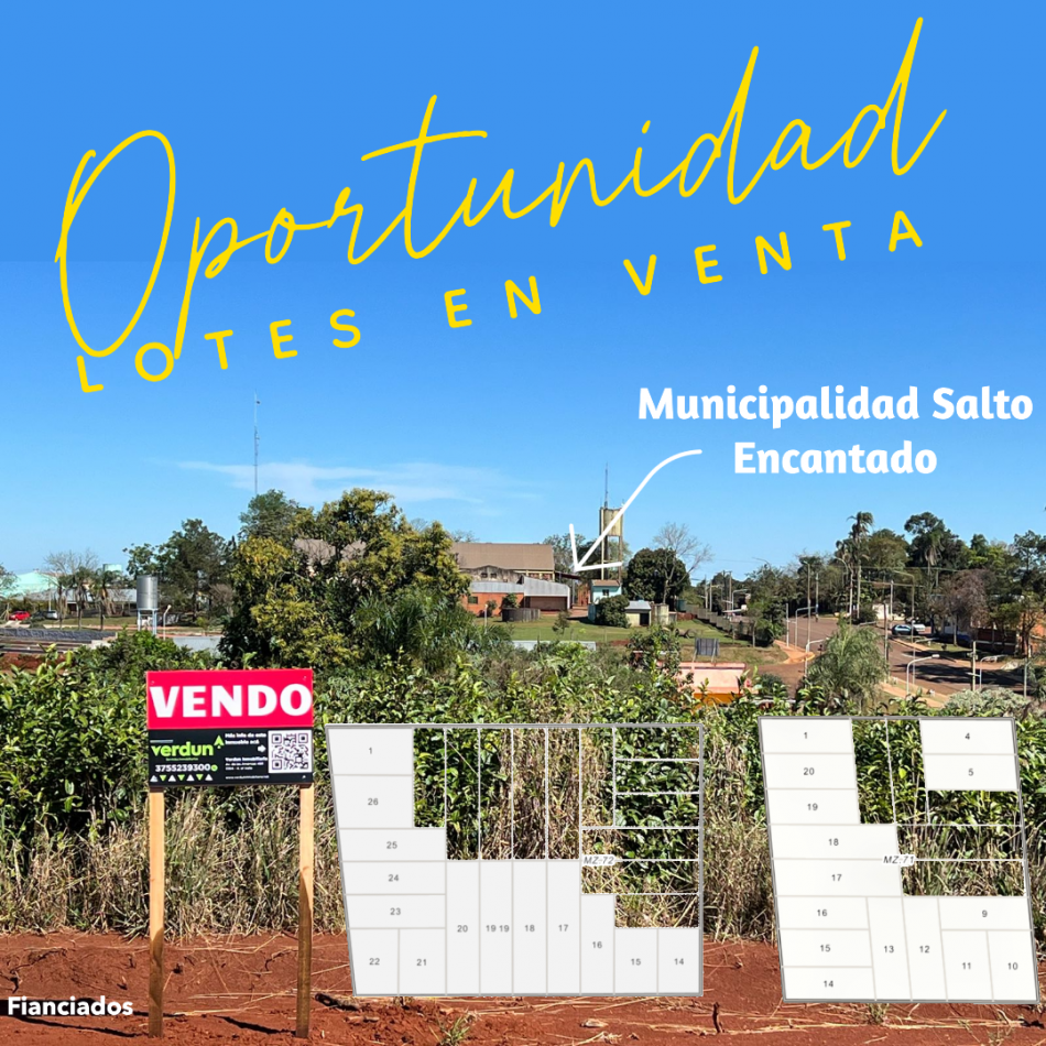 Loteo LG - Terrenos financiados sobre Ruta 220 en Salto Encantado