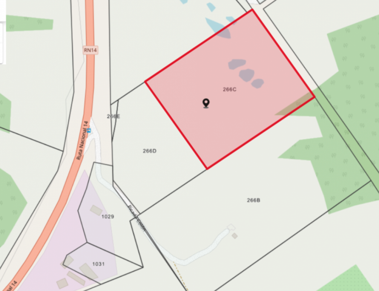 8 hectareas en venta a pasitos de Ruta 14 Aristobulo del Valle