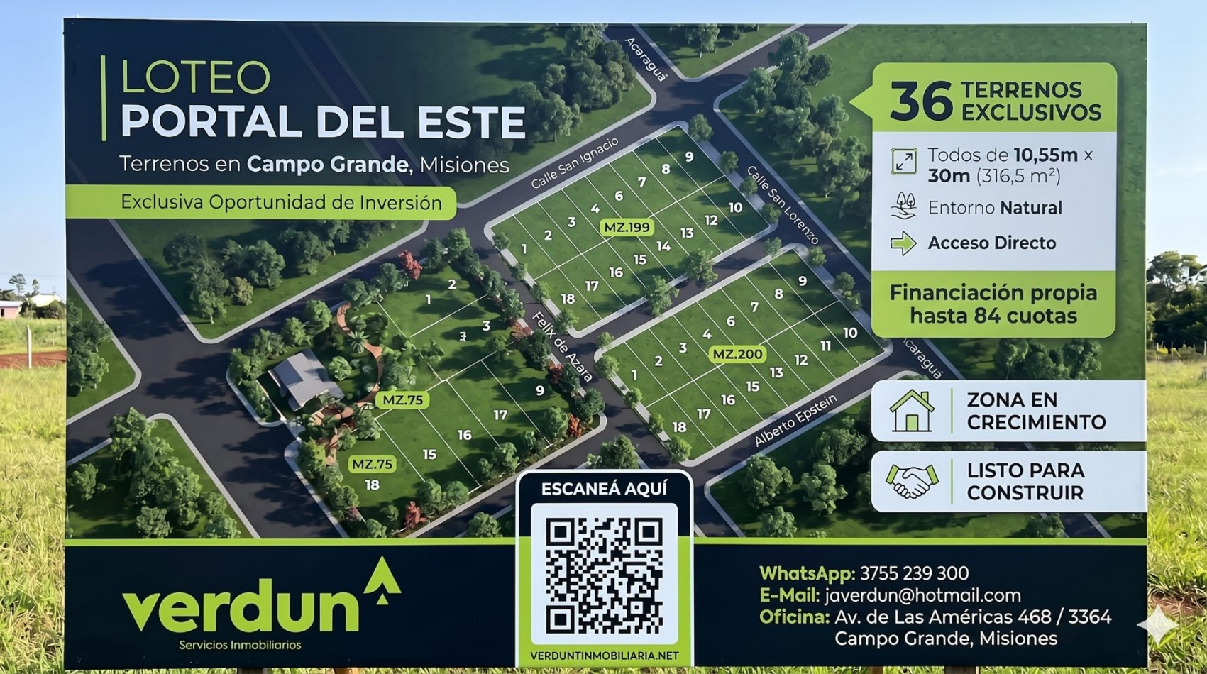 Loteo Portal del Este Campo Grande Misiones
