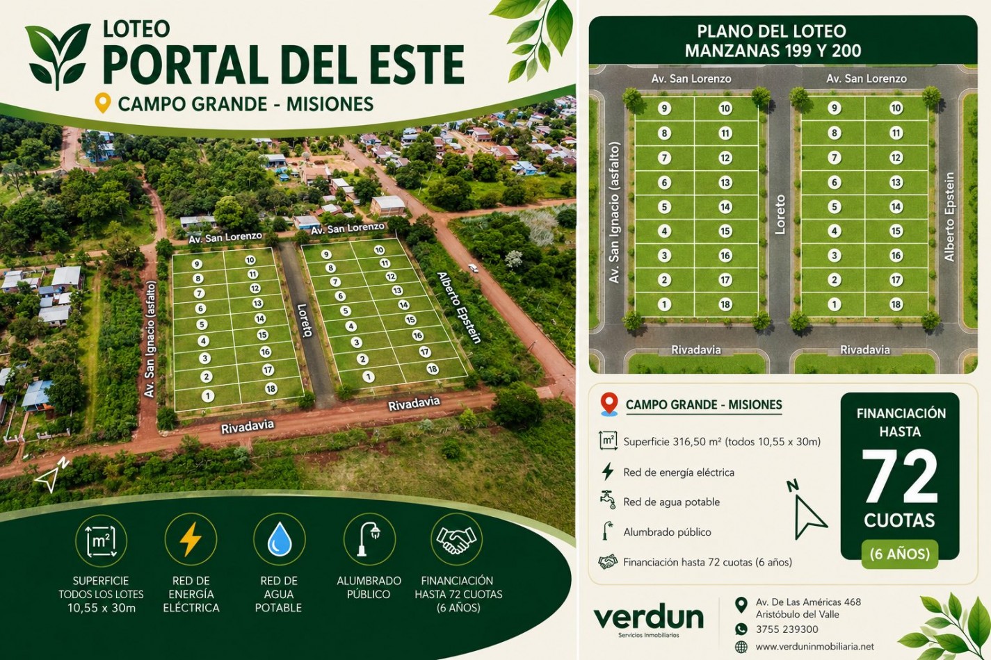 Terreno en el centro de Campo Grande cerca del Hospital financiado